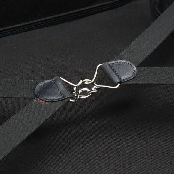 Authentic CHANEL CC Quilted Nylon Luggage Carry-on Trolley Wheels Travel Bag - Picture 6 of 12